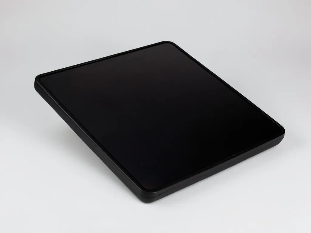 Sleek all black low profile solar panel similar to the Tesla 420W module