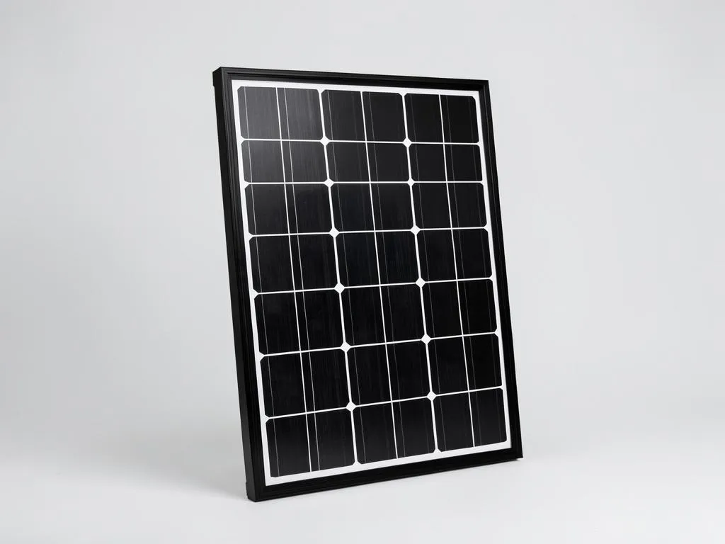 All black framed monocrystalline solar panel similar to the Trina 445W module
