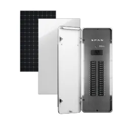 Diagram comparing home battery backup with and without SPAN panel